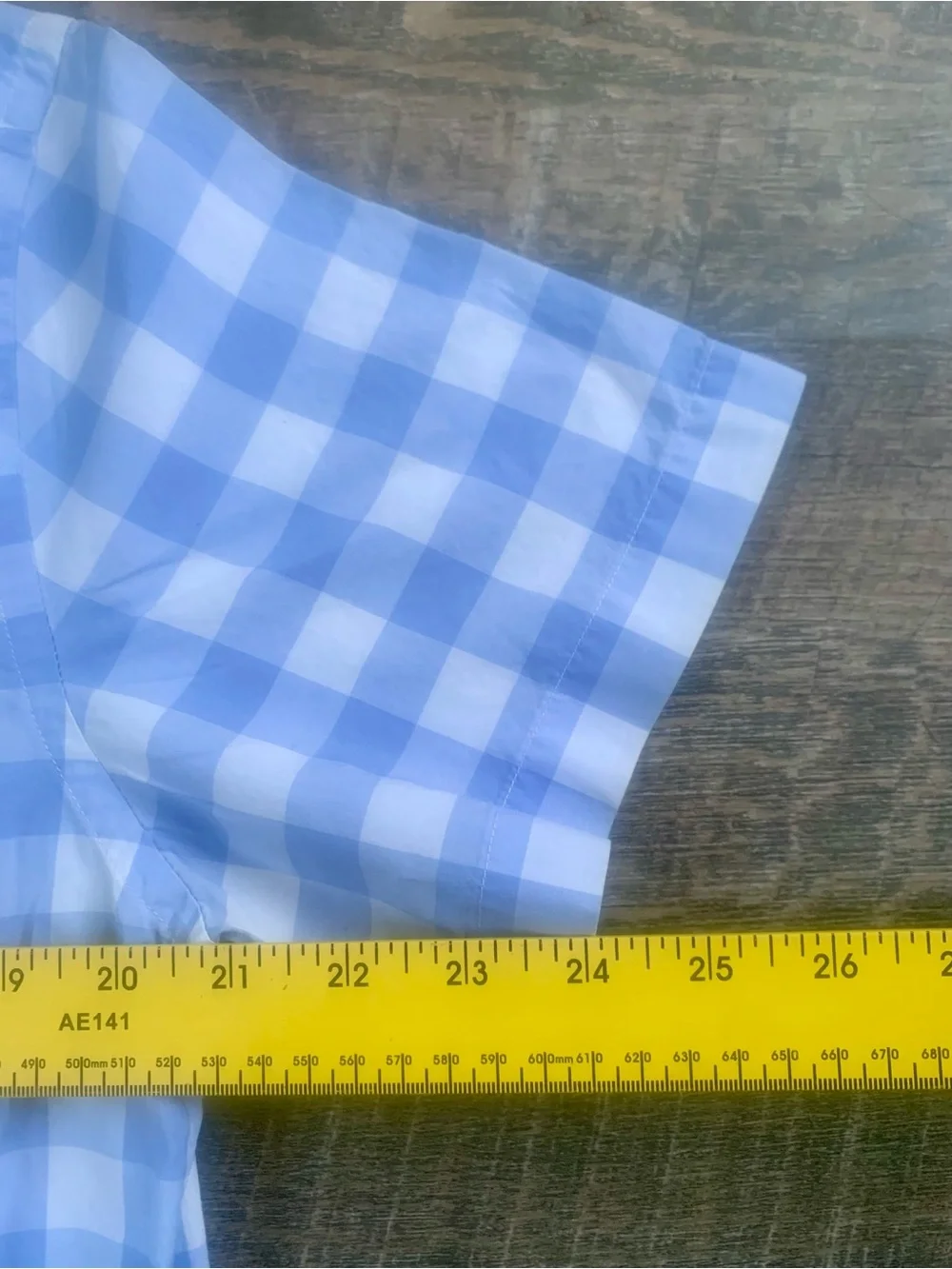 J. Crew Cottagecore Blue Gingham Short-Sleeve Button-Up Shirt